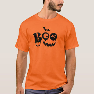 Boo Pumpkin Face Halloween T - Shirt Design