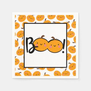 Boo Pumpkin Halloween-Party Napkins Serviette