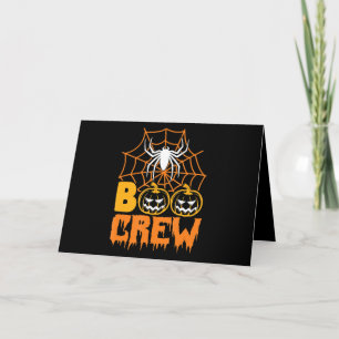 Boo Pumpkin Halloween Spider Nurse Halloween-Party Karte
