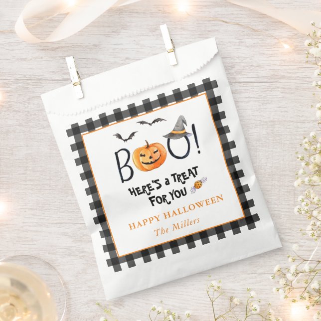 BOO Pumpkin Happy Halloween Leckerei Geschenktütchen (Ausgeschnitten)