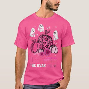 Boo Pumpkin im Oktober tragen wir rosa Brustkrebs T-Shirt