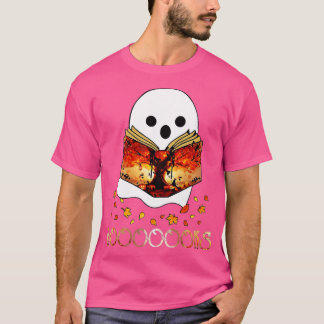 Boo Read Books Library Funny Booooks Ghost Hallowe T-Shirt