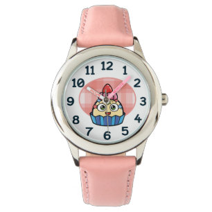 Boo-rosa Kuchen-Uhr Armbanduhr