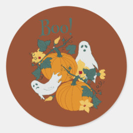 Boo! Runder Aufkleber