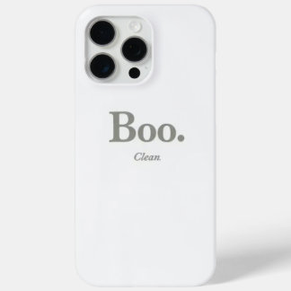 Boo. Sauber. Minimalistischer Fall Halloween Phone Case-Mate iPhone Hülle
