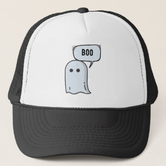 Boo says the Ghost | Cute and Scary Truckerkappe