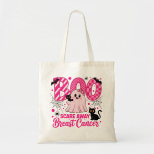 Boo Scare Away Brustkrebs Niedliche Geist und Katz Tragetasche