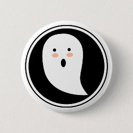 Boo! Schaltfläche Halloween Ghost Pinback Button