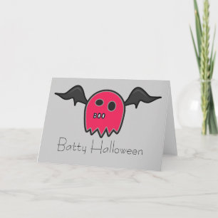 Boo-Schläger-Rosa-Geist-bekloppte Karte