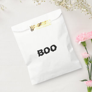 Boo schwarz-weiß spooky Halloween Geschenktütchen