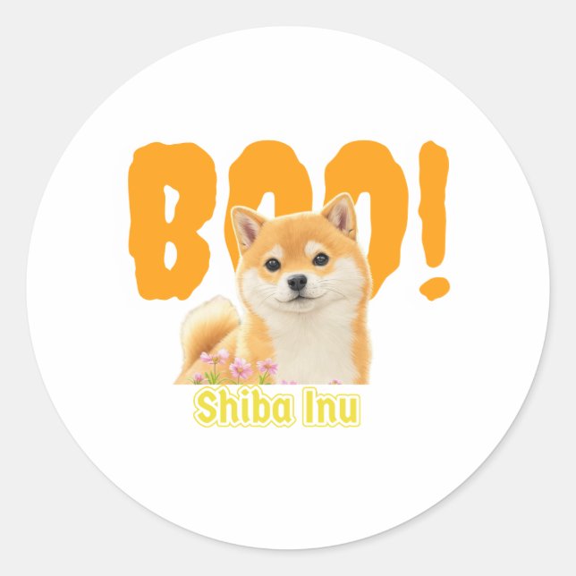 Boo! Shiba Inu | Beste Ware für Shiba Inu Person Runder Aufkleber (Vorderseite)