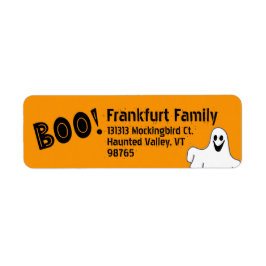 Boo! Spaß und nicht zu gruselig Halloween Label