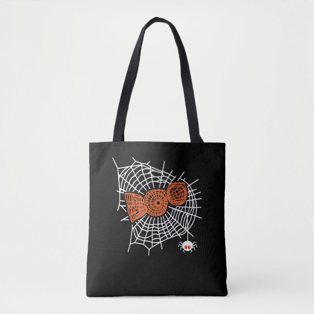 Boo Spider Web Funny Niedlich Spider Web Grafik Tasche (Vorderseite)