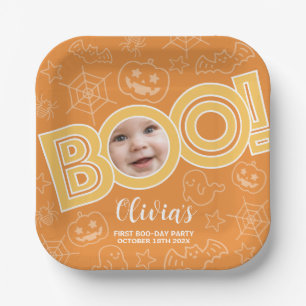 Boo!   Spooktacular Baby Birthday Pappteller