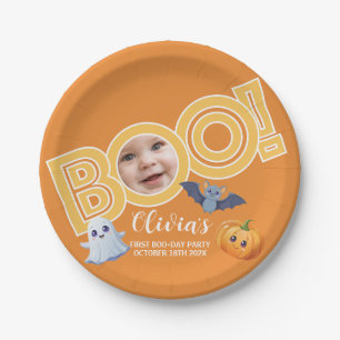 Boo!   Spooktacular Baby Birthday Pappteller