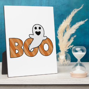 BOO Spooky Halloween Fotoplatte