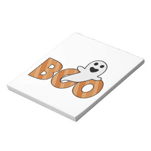 BOO Spooky Halloween Notizblock
