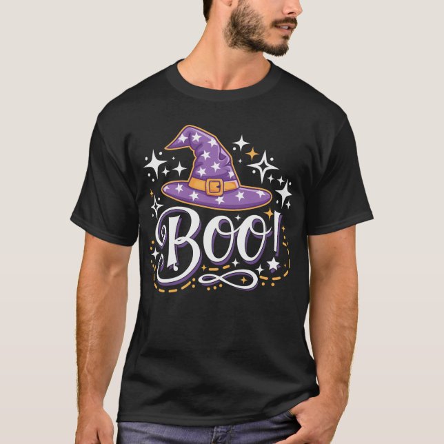 Boo! Spooky Halloween T - Shirt Design (Vorderseite)