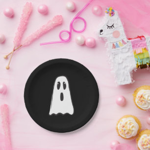BOO! Spooky Niedlich Ghost Halloween Kostüm Party Pappteller