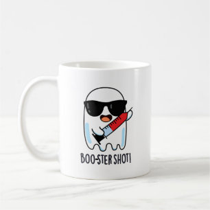 Boo-ster Shot Funny Ghost Vaccine Pun Kaffeetasse