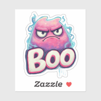 Boo Sticker | Niedlich Grumpy Ghost Decal | Funny