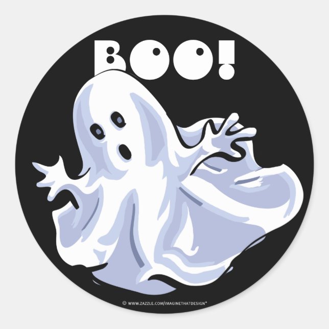 BOO ! Stickers de dessin animé (Devant)