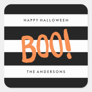 Boo ! Stickers Tag Cadeau