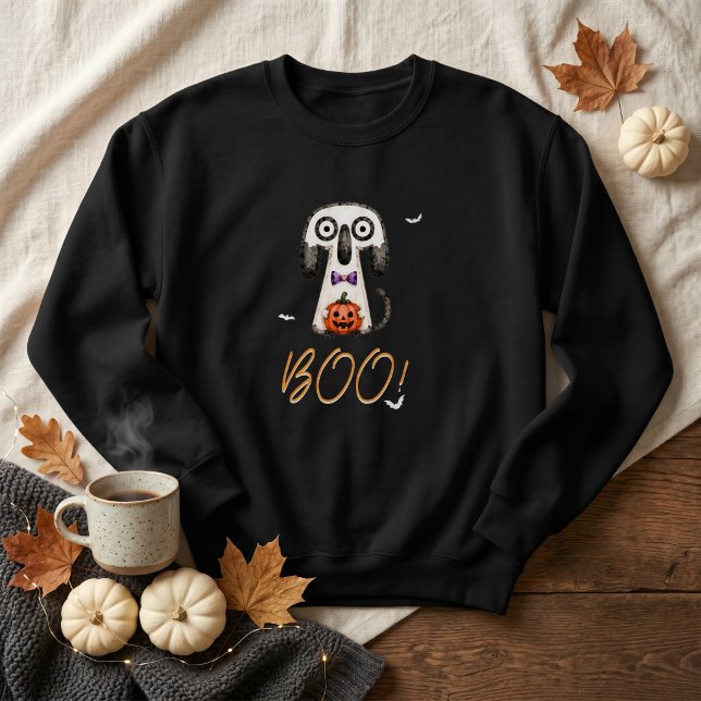 BOO Süßer Geist Halloween Sweatshirt (Von Creator hochgeladen)