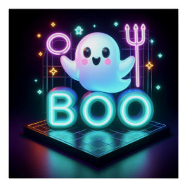 BOO Sweet Halloween Ghost Poster
