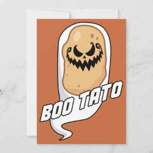 Boo-Tato Spooky Potato Food Halloween Einladung