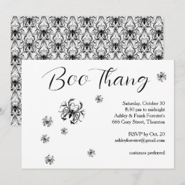 Boo Thang Creepy Spiders Halloween-Party Einladung