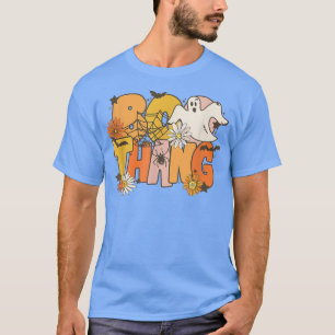 Boo Thang Hey Boo Funny Girl Kids Halloween Trick T-Shirt