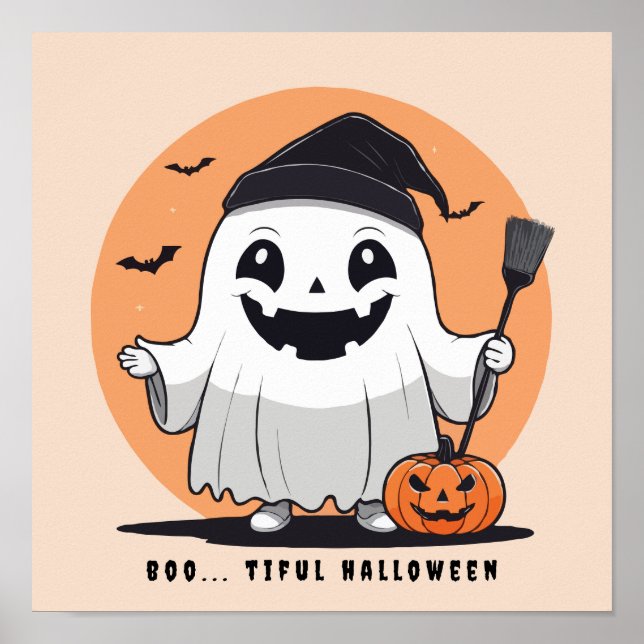 Boo Tiful Halloween Ghost Poster (Vorne)