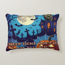 "Boo-tiful Halloween rest" Accent Coussin