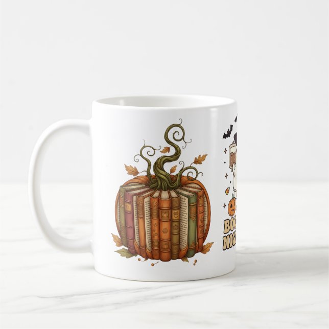 Boo-tiful Nurse Ghost Pumpkin Night Shift Mug (Gauche)