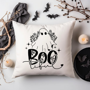 Boo-Tiful Süßer Geist Halloween T-Shirt Kissen