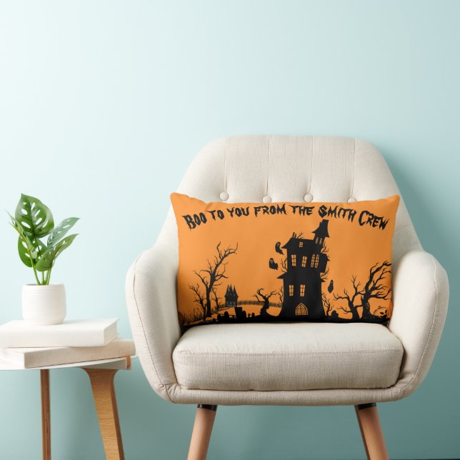 Boo to You Customizable Lendenkissen (Stuhl )