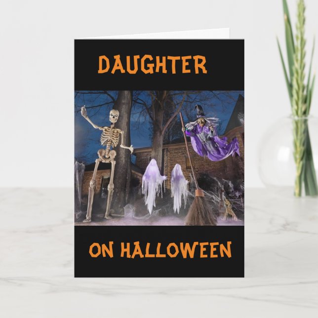 "BOO TO YOU" **DAUGHTER** HAPPY HALLOWEEN CARD KARTE (Vorderseite)