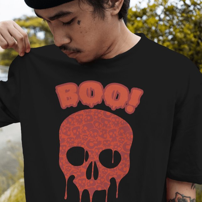 Boo! Totenkopf T-Shirt (Von Creator hochgeladen)