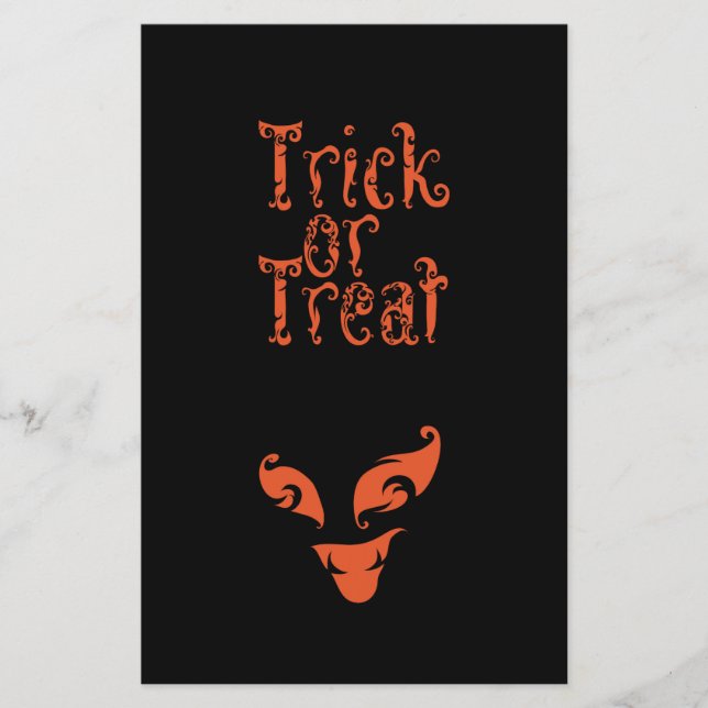 Boo Trick oder Treat Design Flyer (Vorne)
