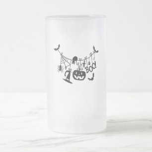 Boo Trick oder Treat Halloween-Fledermäuse, Pumpki Mattglas Bierglas