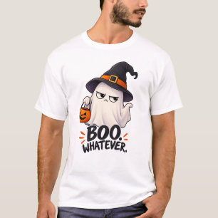 Boo Was Auch Immer Lustiger Mürrischer Geist Hexe  T-Shirt