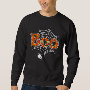 Boo Web Spinne Halloween-Tag Party Streich oder Sa Sweatshirt