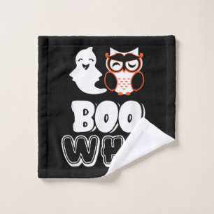 Boo Who Funny Ghost Et Owl Friends Joke Halloween