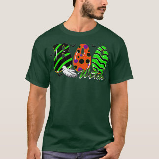 Boo Witch Spider Ghost Pumkin & Hexenhutenhut Hall T-Shirt