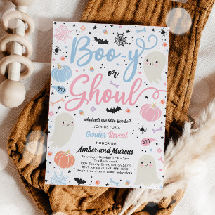 Boo-y oder Ghoul Halloween Ghost Gender Reveal Par Einladung