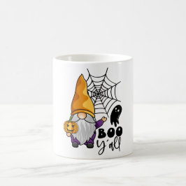 Boo Y'all Halloween Gnome Funny Kaffeetasse