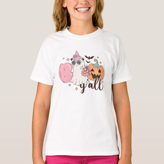 Boo Y'All Halloween T-Shirt (Vorderseite)