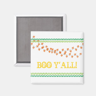 BOO Y'ALL Herbstlaubs Familienvergnügen Magnet