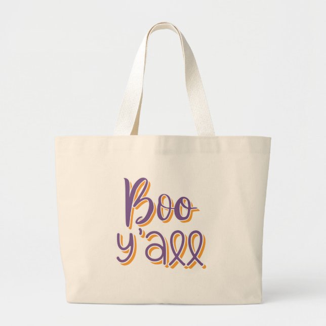 Boo Y'all Jumbo Stoffbeutel (Vorne)
